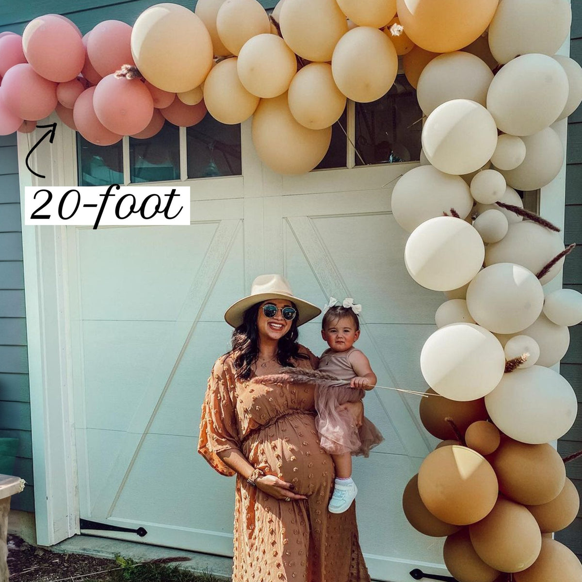 Kit de guirnalda de globos Moody Boho | Arco DIY Malva Mate Melocotón Mocha
