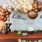 Kit de guirnalda de globos Boho natural y neutro – Rubor y moca