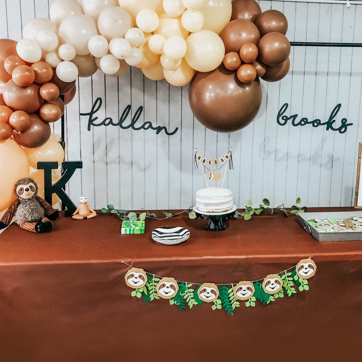 Kit de guirnalda de globos Boho natural y neutro – Rubor y moca