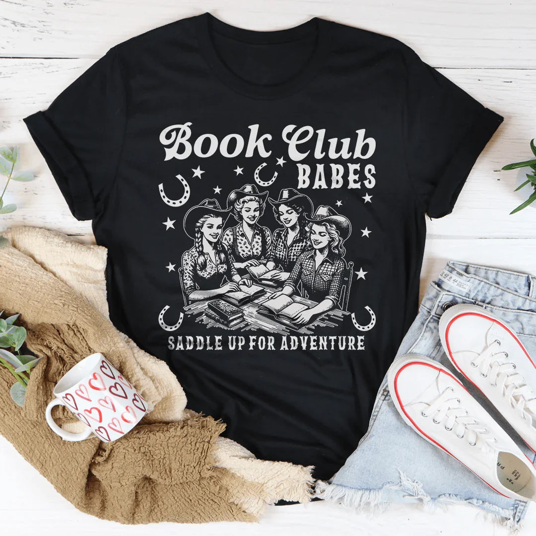 Book Club Babes Saddle Up For Adventure Tee
