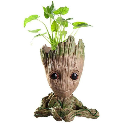 Boxod Treeman Baby Groot Maceta Suculenta con Agujero Portalápices