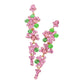 Women's Bubble Stone Cluster Dangle Evening Earrings