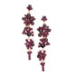 Women's Bubble Stone Cluster Dangle Evening Earrings