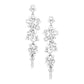 Women's Bubble Stone Cluster Dangle Evening Earrings