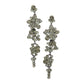 Women's Bubble Stone Cluster Dangle Evening Earrings