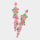 Women's Bubble Stone Cluster Dangle Evening Earrings