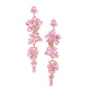 Women's Bubble Stone Cluster Dangle Evening Earrings