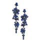 Women's Bubble Stone Cluster Dangle Evening Earrings