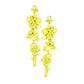 Women's Bubble Stone Cluster Dangle Evening Earrings