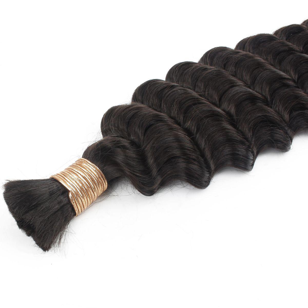 Cabello Trenzable 100% Humano Onda Profunda a Granel