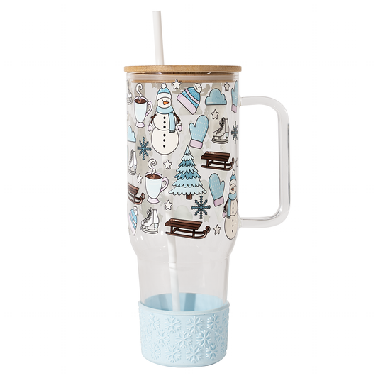Paquete de regalo de invierno azul de 40 oz