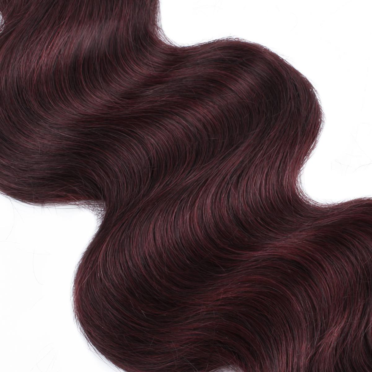 Paquetes de pelo 100% humano color borgoña Body Wave
