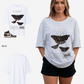 G West Butterfly Haven Oversized Women's T-Shirt