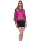 Button Detail Paisley Print V-Neck Poncho Cover Up Beachwear