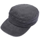C.C Convertible Denim Army Zipper Cap Sun Visor