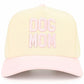 C.C DOG MOM Embroidered Two Tone Trucker Cap