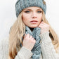 C.C Slouchy Two-Tone Detailed Knitted Beanie Winter Hat