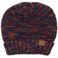 C.C Slouchy Two-Tone Detailed Knitted Beanie Winter Hat