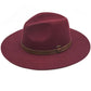 C.C Women's Wool Felt Brim Hat Panama