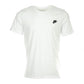 NIKE Sportswear Camiseta Club Futura Bordado Hombre Blanco/Negro Mediana