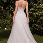 Ladivine C148W Strapless A-Line Lace & Tulle Wedding Dress