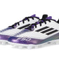 adidas F50 Club Messi Flexible Ground Sneaker White/Black/Unity Purple 1 US Unisex Little Kid