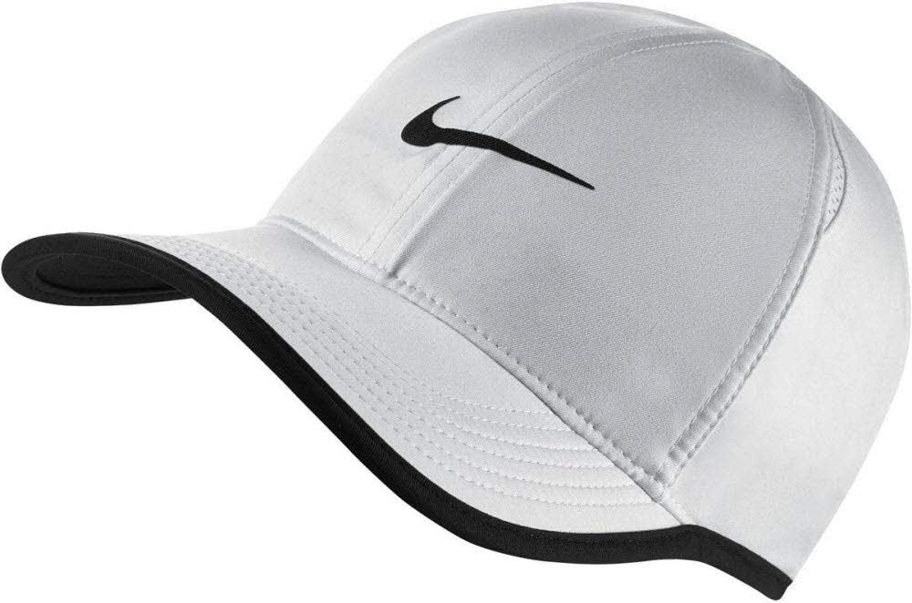 Gorra NIKE AeroBill Featherlight Blanco/Negro/Negro Talla Única