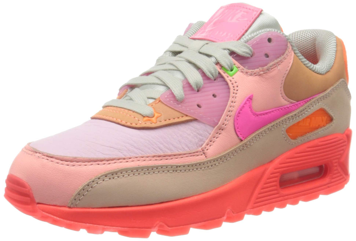 Nike Air Max 90 para mujer Crimson brillante/Platino puro 12