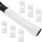 L LK SPORTS Cinta de agarre para raqueta de tenis, paquete de 6 unidades, precortada, antideslizante, absorbente, tacto seco, sobregrip para tenis y pickleball, color blanco