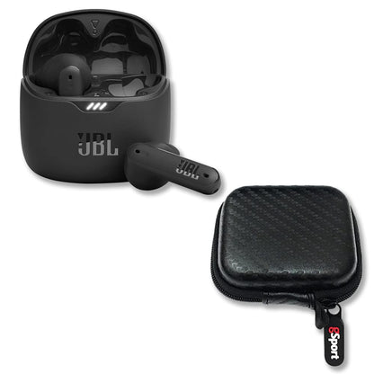 JBL Tune Flex Auriculares inalámbricos con cancelación de ruido y estuche gSport (negro)