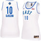 adidas DeMar DeRozan #10 Jersey para Mujer del Partido de las Estrellas de la NBA 2016 de Toronto, Blanca (Mediana)