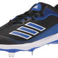 adidas Mens FV9350 Baseball Shoe Black/Royal Blue/White 7