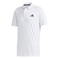 adidas Mens Designed 2 Move 3-Stripes Polo Shirt White/Black Small