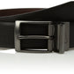 Cinturón reversible Nike para hombre Pebble Feather Edge negro/marrón 34