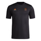 adidas Mens Short Sleeve Pre-Game T-Shirt Black/Houston Dynamo XX-Large