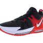 Nike Mens Lebron Witness 7 Basketball Shoe Black/White-University Red 10 M US