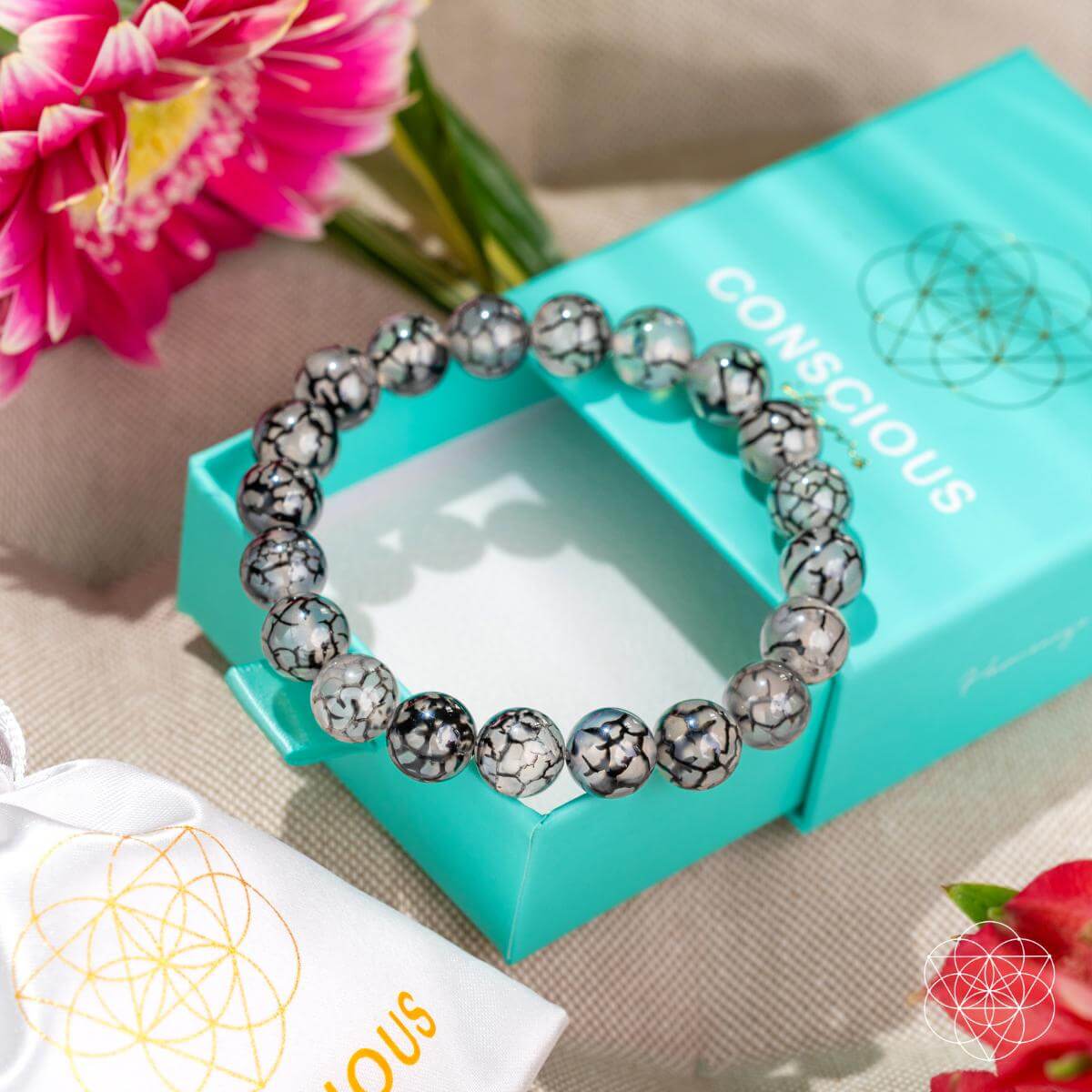 Calma en el Caos - Pulsera de Ágata de Río