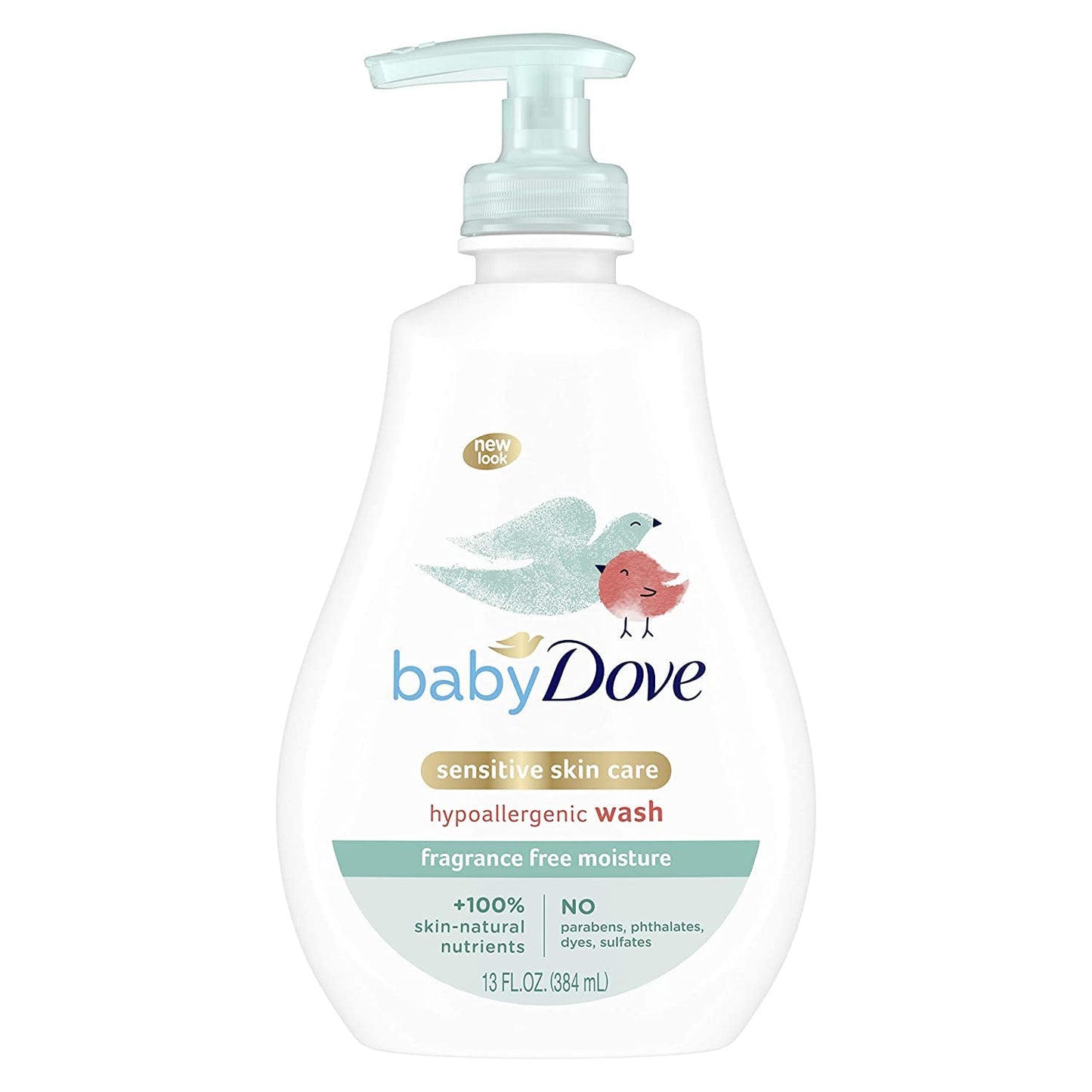 Dove Baby Tip To Toe Wash Piel Sensible 384ml (Paquete de 2)