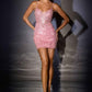 Minivestido corto ajustado Ladivine CC501 con escote en V pronunciado