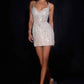 Minivestido corto ajustado Ladivine CC501 con escote en V pronunciado