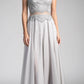 Cinderella Divine CD0113 Illusion Beaded Formal Gown Cap Sleeves