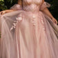 Cinderella Divine CD0191 Strapless Layered Tulle Gown