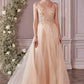 Cinderella Divine CD0195 Dress Long A-Line Layered Tulle Gown