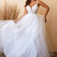 Cinderella Divine CD0195W Layered Tulle A-Line Bridal Gown