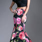 Cinderella Divine CD701L Long Printed Mermaid Skirt