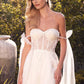 Cinderella Divine CD964W A-Line Boned Bodice Wedding Gown