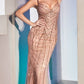 Cinderella Divine CD990 Floor Length Fitted Evening Gown