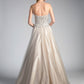 Cinderella Divine CE0004 Bead Embellished Gown Strapless