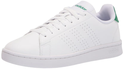 adidas Mens Advantage Racquetball Shoe White/White/Green 14