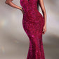 Cinderella Divine CH151 Strapless Sequins Long Fitted Gown
